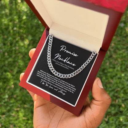 Promise Necklace for Him – Meaningful Gift Set = Message card & Gift Box