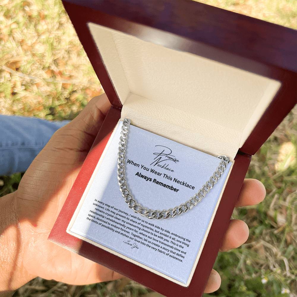 Promise Necklace for Him – Meaningful Gift Set