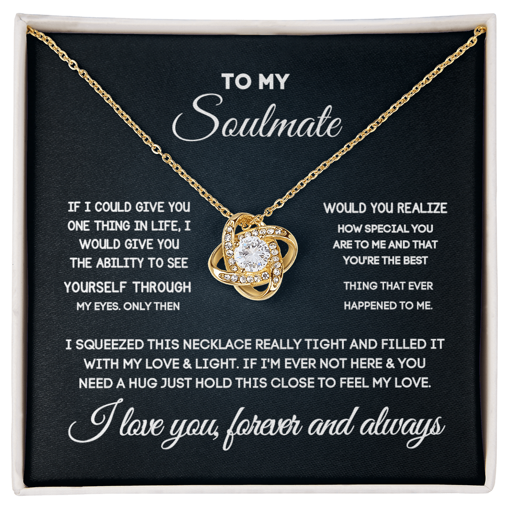 Soulmate Gift Set for Her – Love Necklace, Gift Box & Message Card
