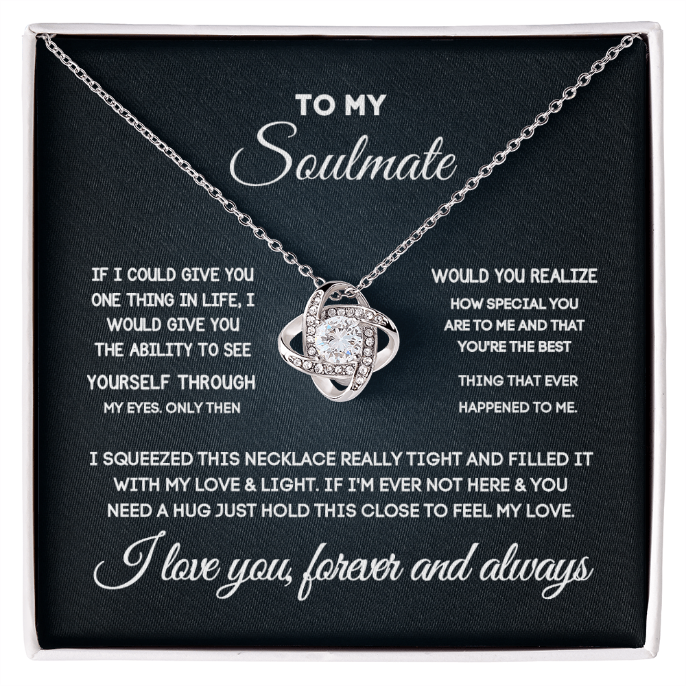 Soulmate Gift Set for Her – Love Necklace, Gift Box & Message Card