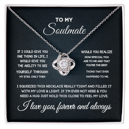Soulmate Gift Set for Her – Love Necklace, Gift Box & Message Card
