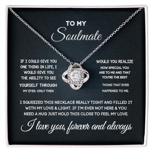 Soulmate Gift Set for Her – Love Necklace, Gift Box & Message Card