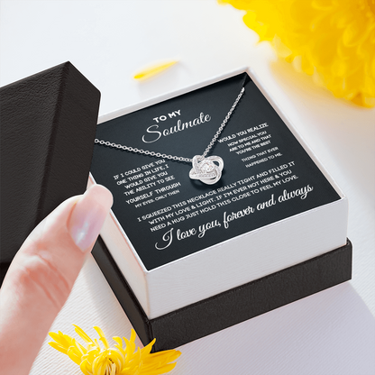 Soulmate Gift Set for Her – Love Necklace, Gift Box & Message Card