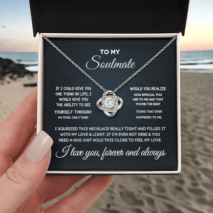 Soulmate Gift Set for Her – Love Necklace, Gift Box & Message Card