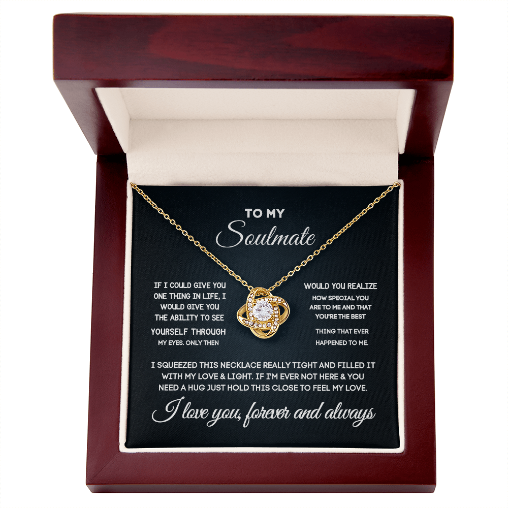 Soulmate Gift Set for Her – Love Necklace, Gift Box & Message Card