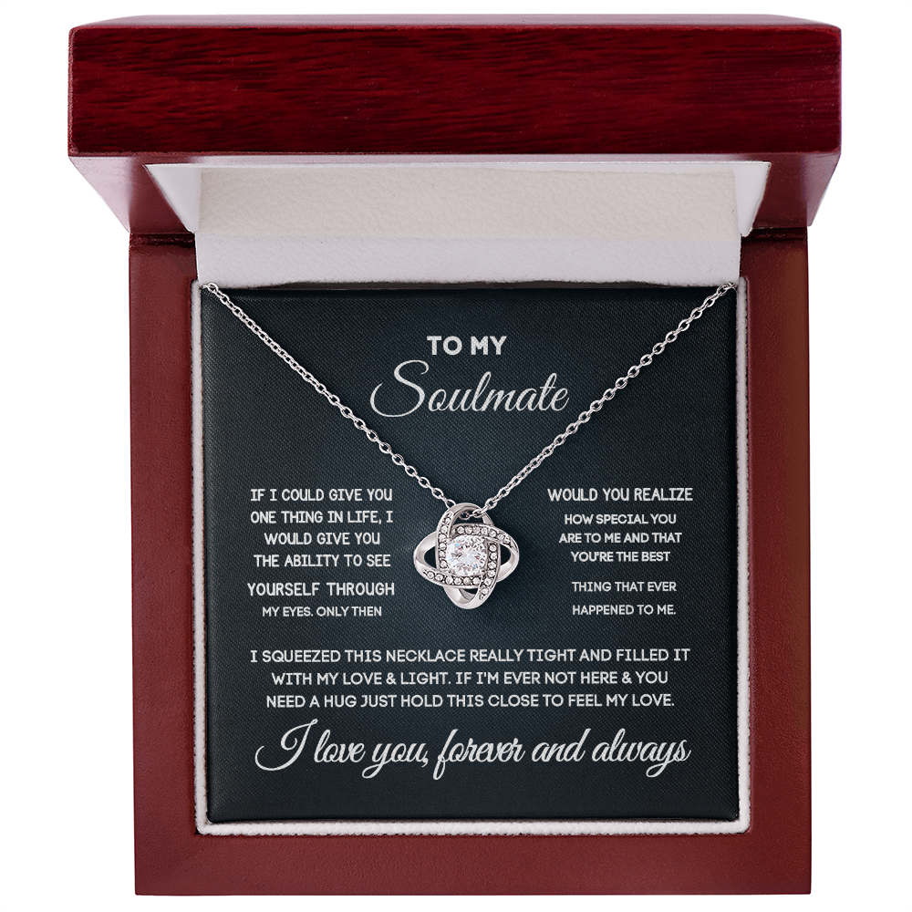 Soulmate Gift Set for Her – Love Necklace, Gift Box & Message Card