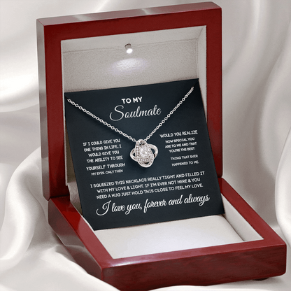 Soulmate Gift Set for Her – Love Necklace, Gift Box & Message Card