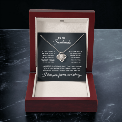 Soulmate Gift Set for Her – Love Necklace, Gift Box & Message Card