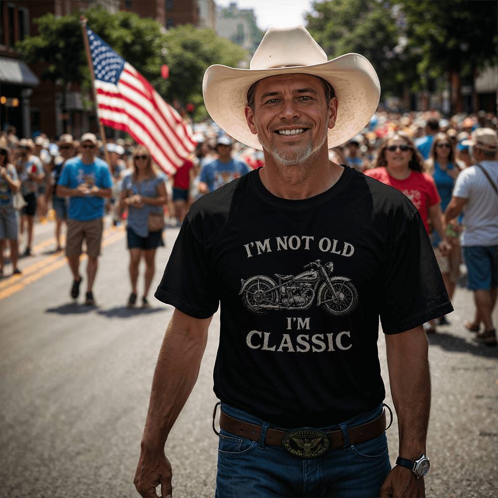 I'm Not Old, I'm Classic" – Premium Biker Tee