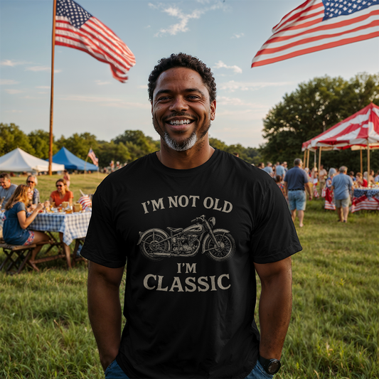 I'm Not Old, I'm Classic" – Premium Biker Tee