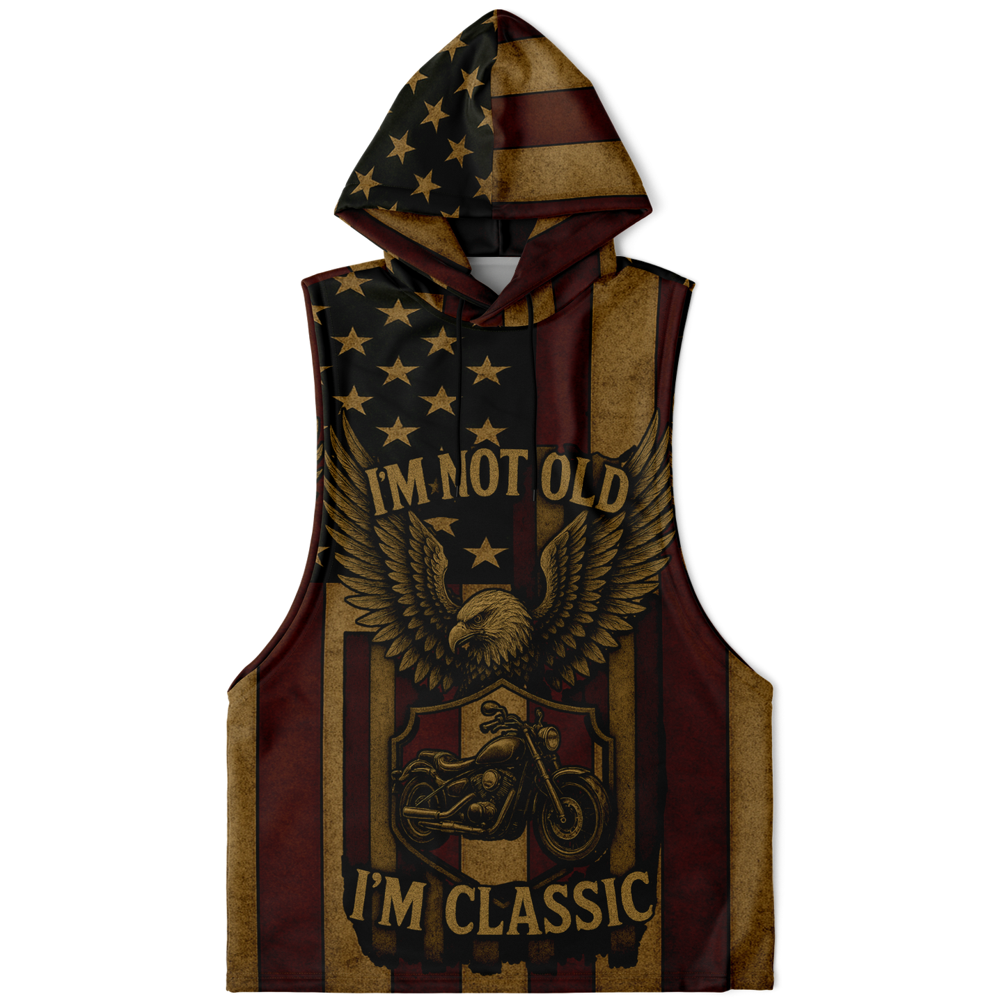 "I'm Not Old, I'm Classic" – Drop Armhole Hoodie for True Riders